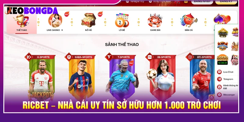 Nhà cái uy tín sang tạo ra nhiều tựa game